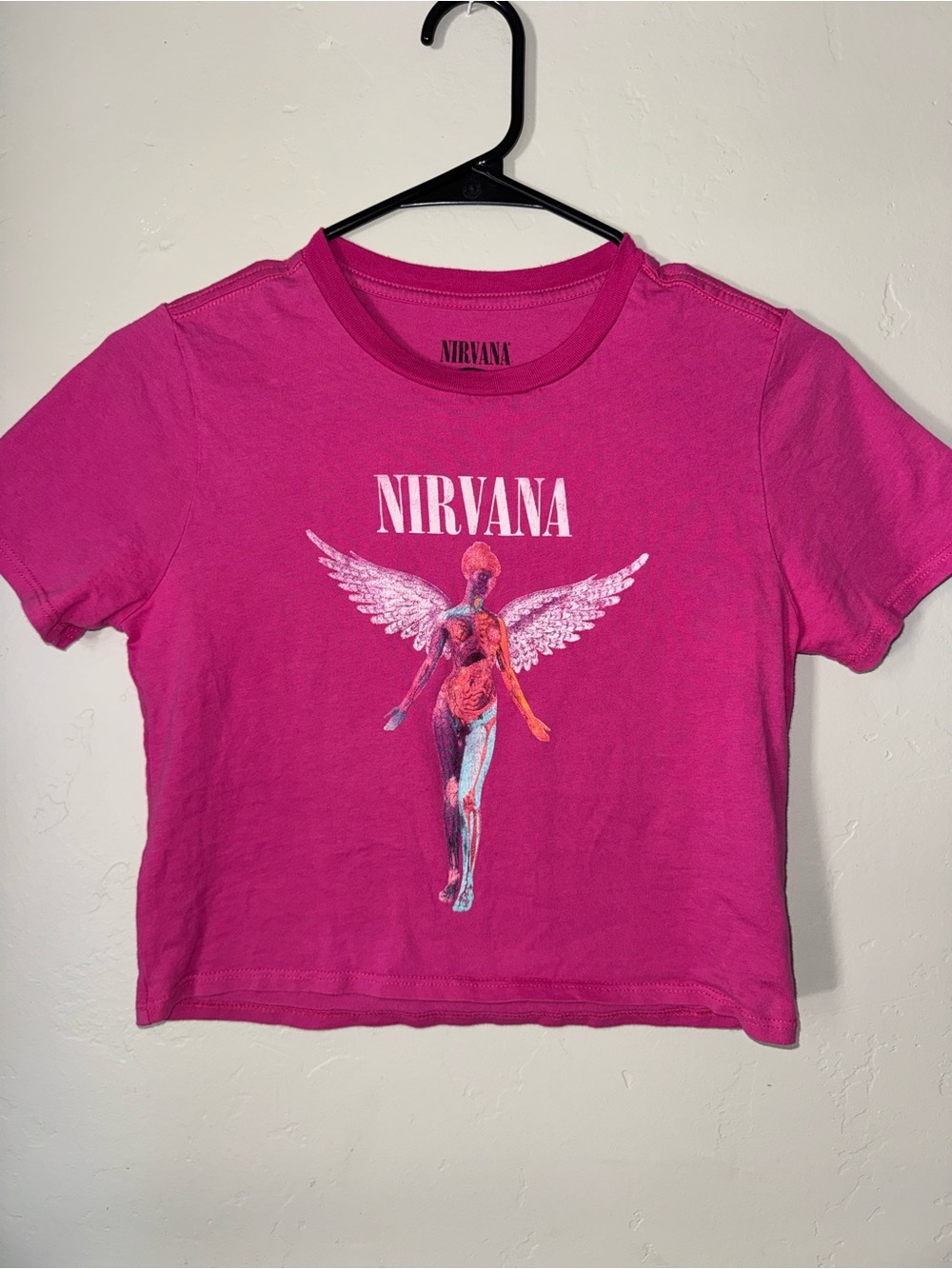 NIRVANA Hot Pink Short Sleeve Graphic Tee